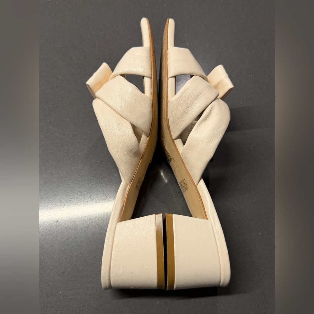 STUART WEITZMAN Sofia 45MM Bow Leather Sandals Size 6.5 - Picture 9 of 13